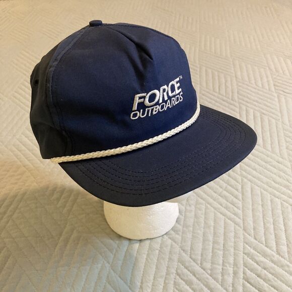 Vintage Force Outboard Motors Fishing Snapback Trucker Hat Cap USA Made RARE